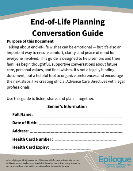 End of Life Planning Conversation Guide