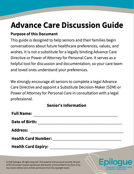 Advanced Care Discussion Guide